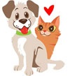 dog and cat graphic