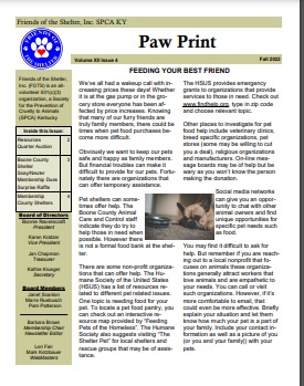 current Paw Print cover